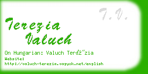 terezia valuch business card